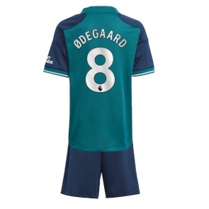 Arsenal Martin Odegaard #8 Koszulka Trzecich Dziecięca 2023-24 Krótki Rękaw (+ Krótkie spodenki)